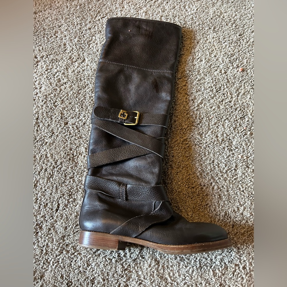 Chloe Dark Brown Tall Boots